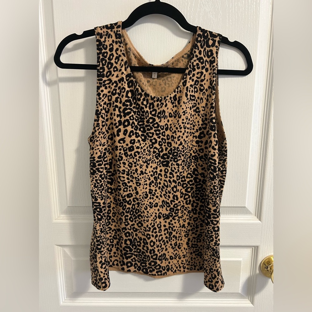 Leopard Print Sleeveless Top